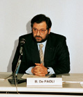 Battista De Paoli, presidente della CRA di Covo al tempo della fusione (1993)
